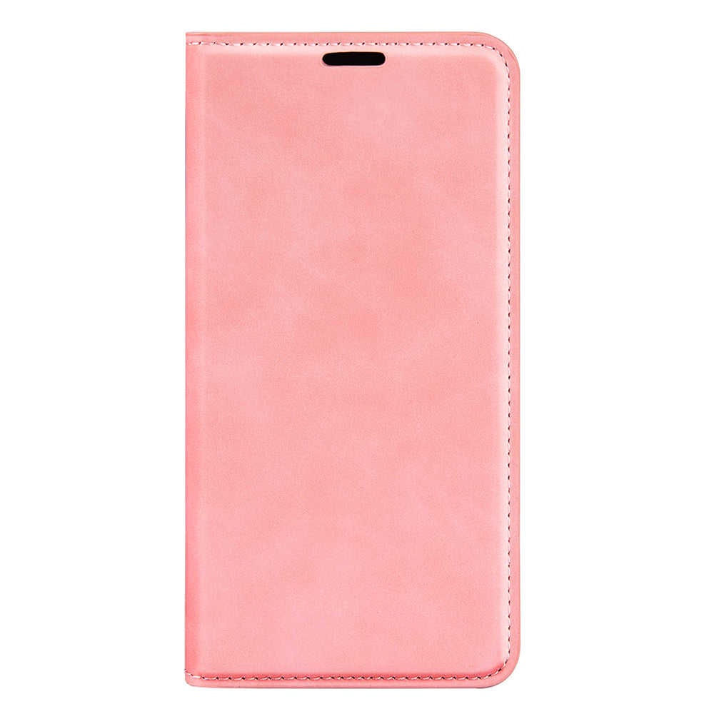 For Google Pixel 7a Magnetic Auto Closing Wallet Leather Phone Case Skin-touch Stand Anti-drop Shell