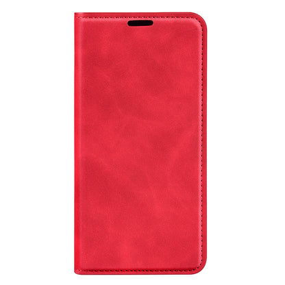 For Google Pixel 7a Magnetic Auto Closing Wallet Leather Phone Case Skin-touch Stand Anti-drop Shell