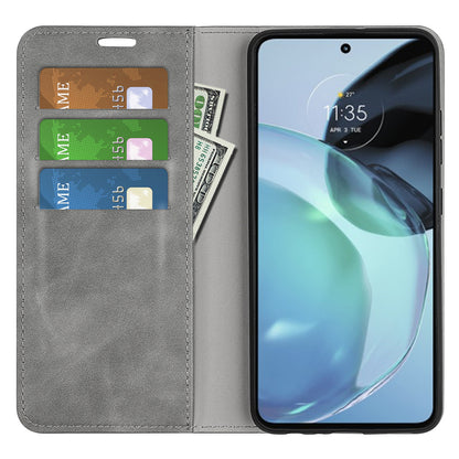 For Google Pixel 7a Magnetic Auto Closing Wallet Leather Phone Case Skin-touch Stand Anti-drop Shell