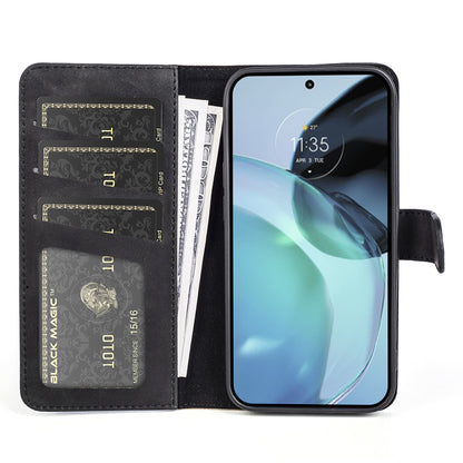 For Google Pixel 7a Leather Wallet Shockproof Phone Cover Dual Color Splicing Flip Stand Case