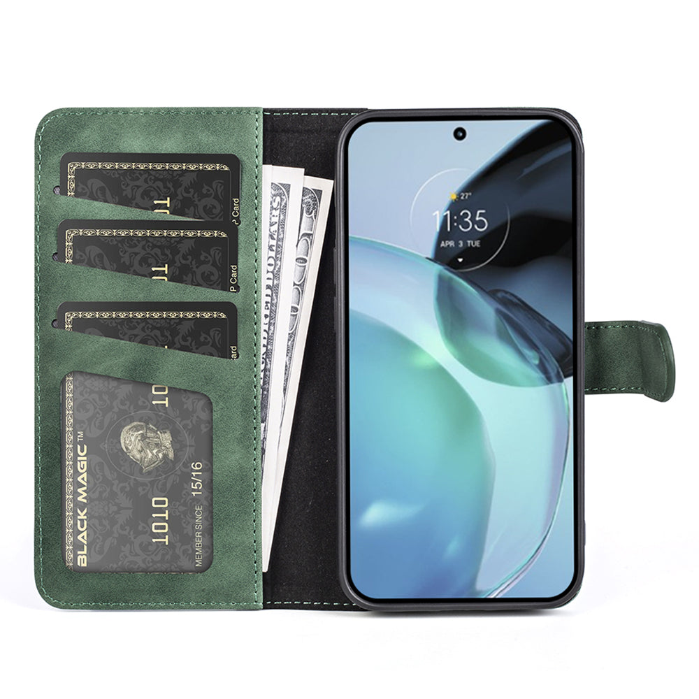 For Google Pixel 7a Leather Wallet Shockproof Phone Cover Dual Color Splicing Flip Stand Case