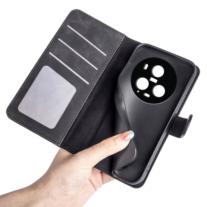 For Honor Magic5 Pro Leather Wallet Phone Cover Dual Color Splicing Shockproof Stand Mobile Case