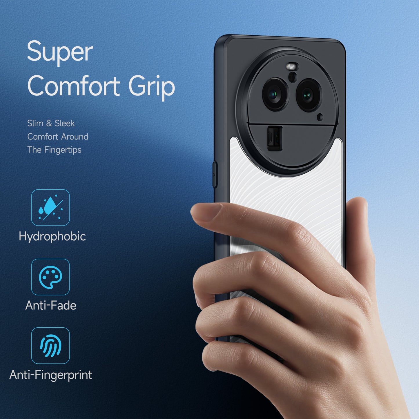 DUX DUCIS Aimo Series for Oppo Find X6 Pro Matte Phone Case TPU+PC Anti-drop Phone Cover (REACH Certification)