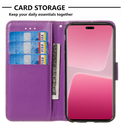 B40 For Xiaomi 13 Lite / Civi 2 5G Solid Color Wallet Stand Cover PU Leather+TPU Cell Phone Case