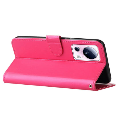 B40 For Xiaomi 13 Lite / Civi 2 5G Solid Color Wallet Stand Cover PU Leather+TPU Cell Phone Case