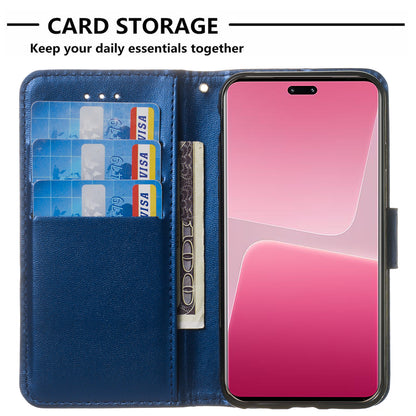 B40 For Xiaomi 13 Lite / Civi 2 5G Solid Color Wallet Stand Cover PU Leather+TPU Cell Phone Case