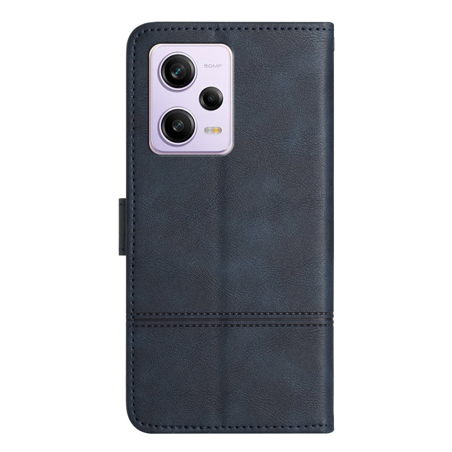 For Xiaomi Redmi Note 12 Pro 5G / Note 12 Pro Speed 5G / Poco X5 Pro 5G Leather Wallet Case Line Imprinted Cowhide Texture Stand Phone Cover