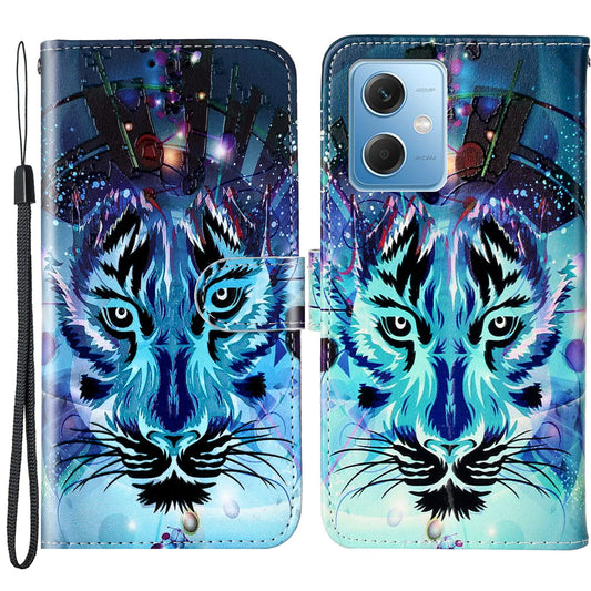 For Xiaomi Redmi Note 12 5G (China) / (India) / (Global) / Poco X5 5G Leather Phone Case Pattern Printing Wallet Stand Cover