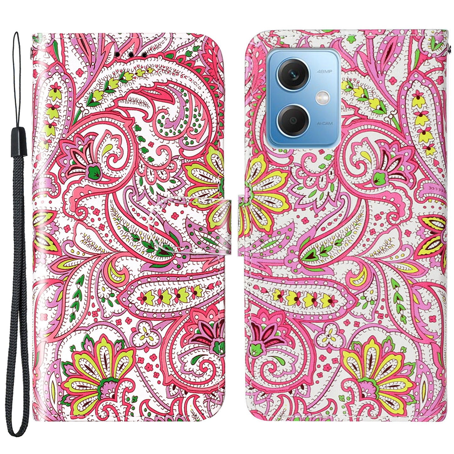 For Xiaomi Redmi Note 12 5G (China) / (India) / (Global) / Poco X5 5G Leather Phone Case Pattern Printing Wallet Stand Cover