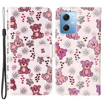 For Xiaomi Redmi Note 12 5G (China) / (India) / (Global) / Poco X5 5G Leather Phone Case Pattern Printing Wallet Stand Cover
