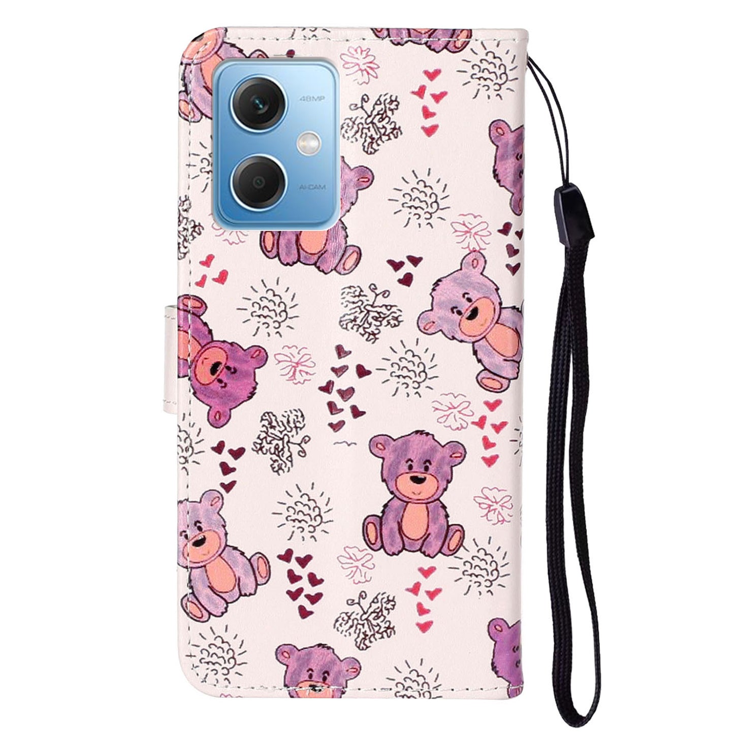 For Xiaomi Redmi Note 12 5G (China) / (India) / (Global) / Poco X5 5G Leather Phone Case Pattern Printing Wallet Stand Cover