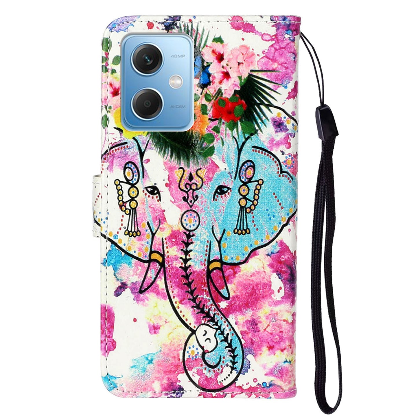 For Xiaomi Redmi Note 12 5G (China) / (India) / (Global) / Poco X5 5G Leather Phone Case Pattern Printing Wallet Stand Cover