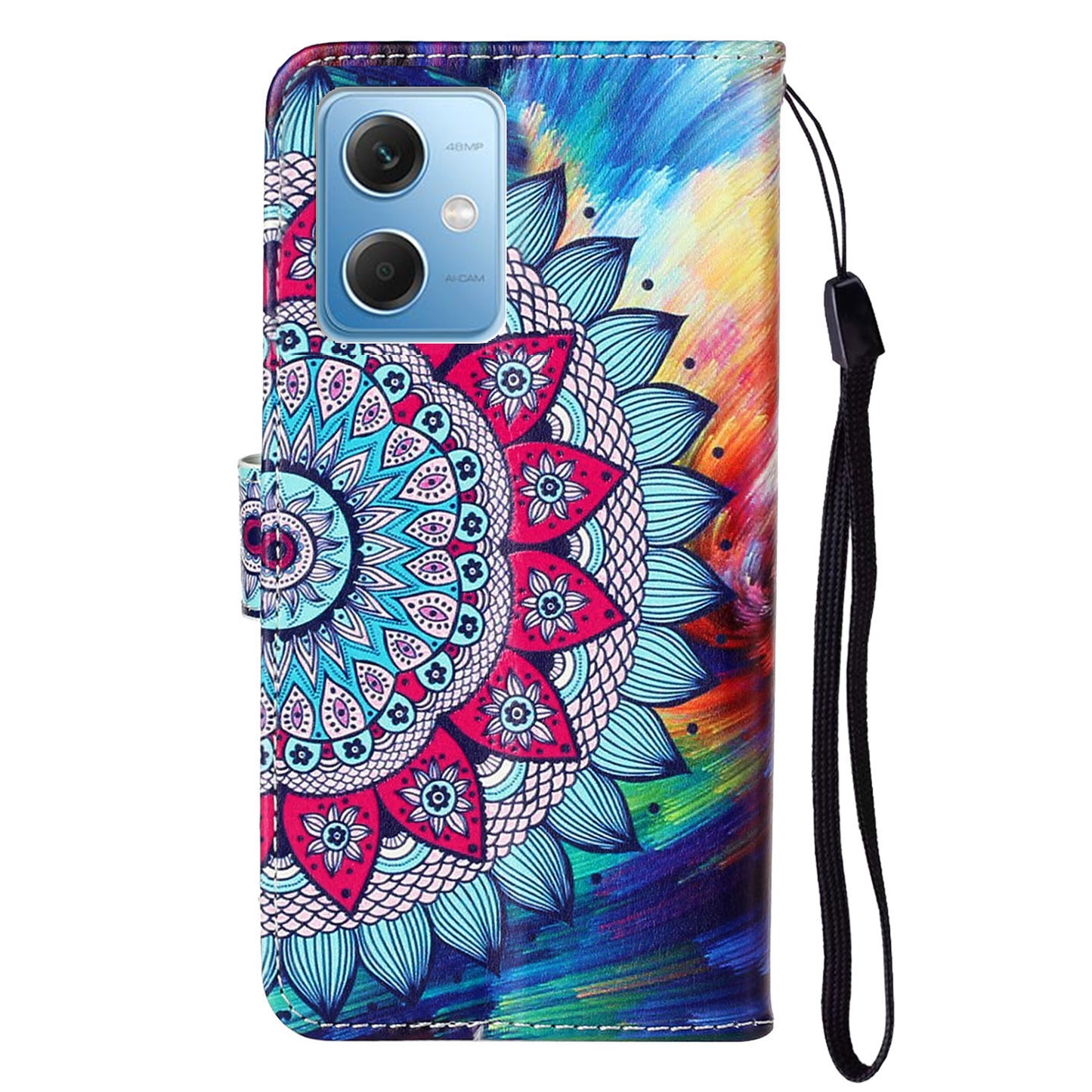 For Xiaomi Redmi Note 12 5G (China) / (India) / (Global) / Poco X5 5G Leather Phone Case Pattern Printing Wallet Stand Cover