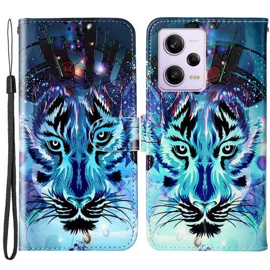 For Xiaomi Poco X5 Pro 5G / Redmi Note 12 Pro Speed 5G / Note 12 Pro 5G Pattern Printing Phone Cover Leather Wallet Flip Stand Case