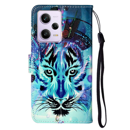 For Xiaomi Poco X5 Pro 5G / Redmi Note 12 Pro Speed 5G / Note 12 Pro 5G Pattern Printing Phone Cover Leather Wallet Flip Stand Case