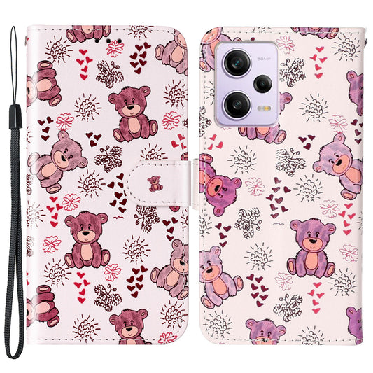 For Xiaomi Poco X5 Pro 5G / Redmi Note 12 Pro Speed 5G / Note 12 Pro 5G Pattern Printing Phone Cover Leather Wallet Flip Stand Case