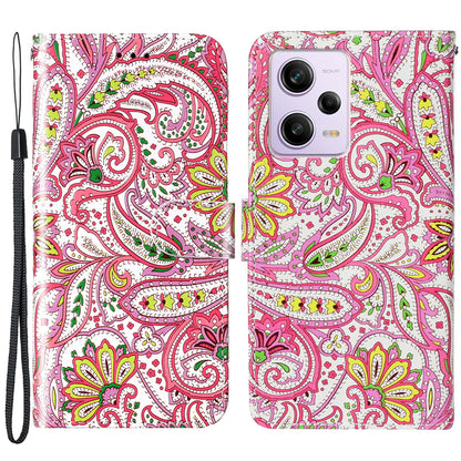 For Xiaomi Poco X5 Pro 5G / Redmi Note 12 Pro Speed 5G / Note 12 Pro 5G Pattern Printing Phone Cover Leather Wallet Flip Stand Case