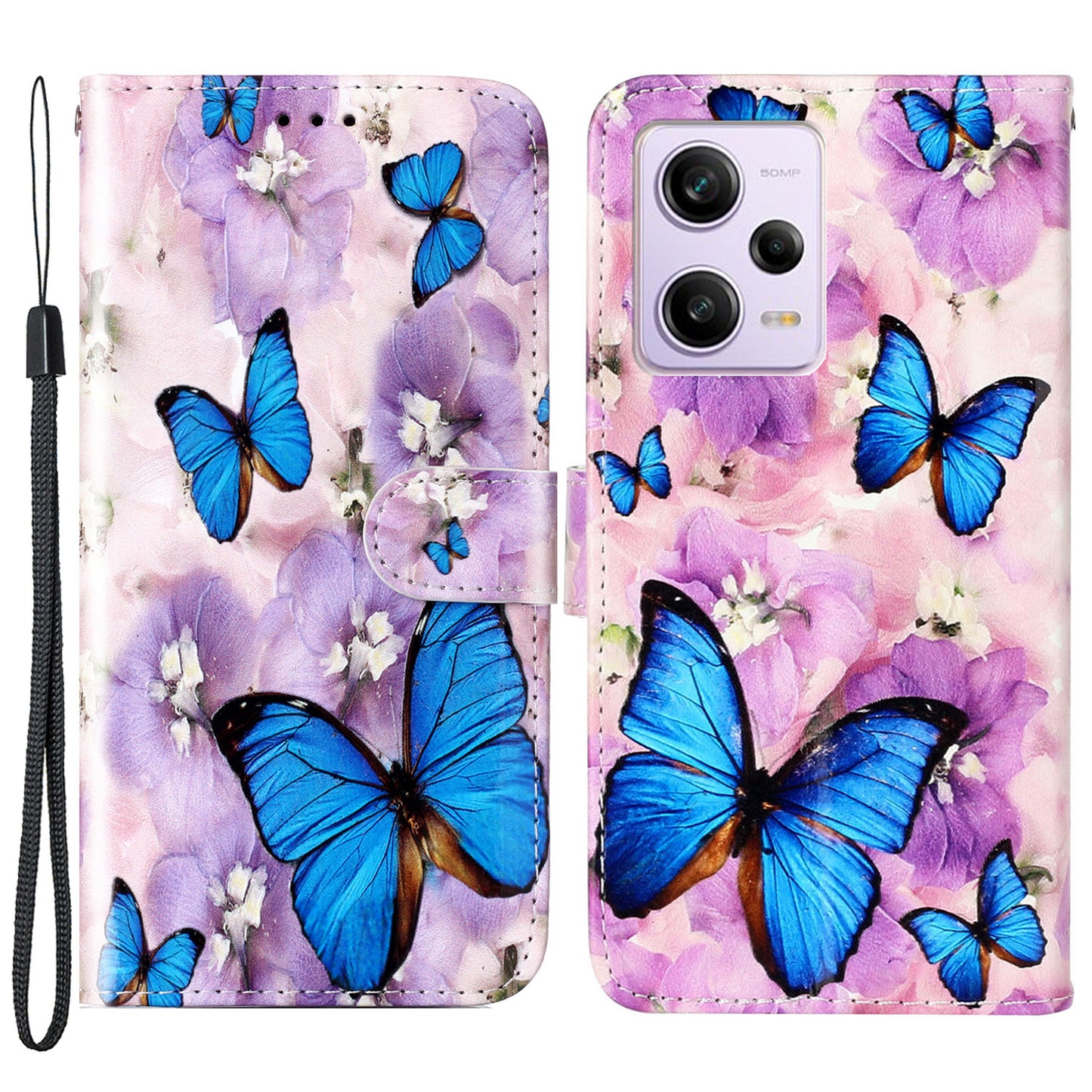 For Xiaomi Poco X5 Pro 5G / Redmi Note 12 Pro Speed 5G / Note 12 Pro 5G Pattern Printing Phone Cover Leather Wallet Flip Stand Case