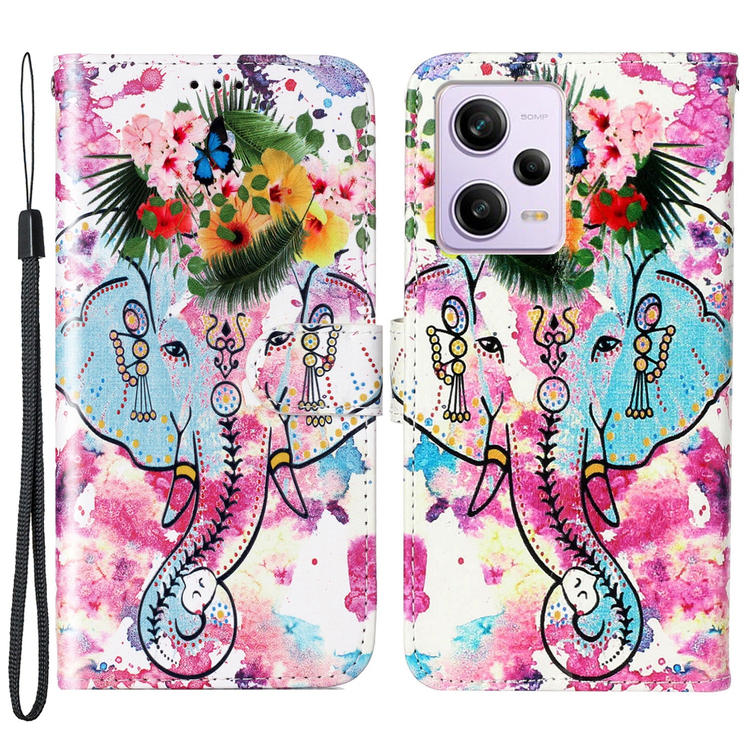 For Xiaomi Poco X5 Pro 5G / Redmi Note 12 Pro Speed 5G / Note 12 Pro 5G Pattern Printing Phone Cover Leather Wallet Flip Stand Case