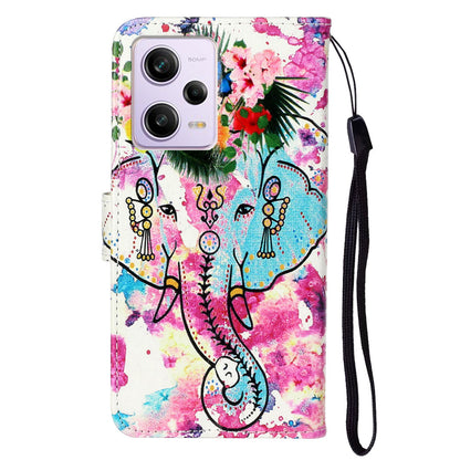 For Xiaomi Poco X5 Pro 5G / Redmi Note 12 Pro Speed 5G / Note 12 Pro 5G Pattern Printing Phone Cover Leather Wallet Flip Stand Case