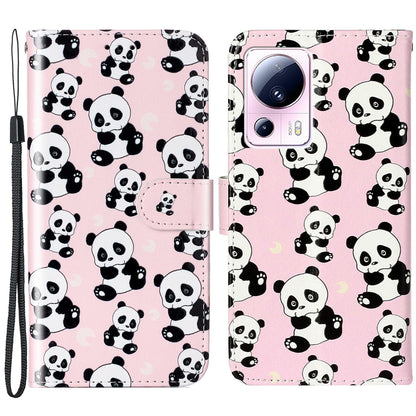 For Xiaomi 13 Lite / Civi 2 5G PU Leather Phone Case Pattern Printing Folding Stand Wallet Cover with Strap