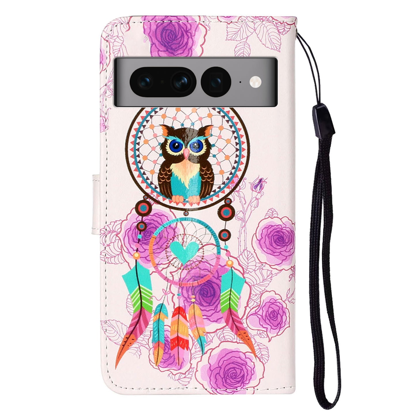 For Google Pixel 7 Pro 5G Pattern Printing Leather Wallet Cover Flip Stand Drop-proof Phone Case