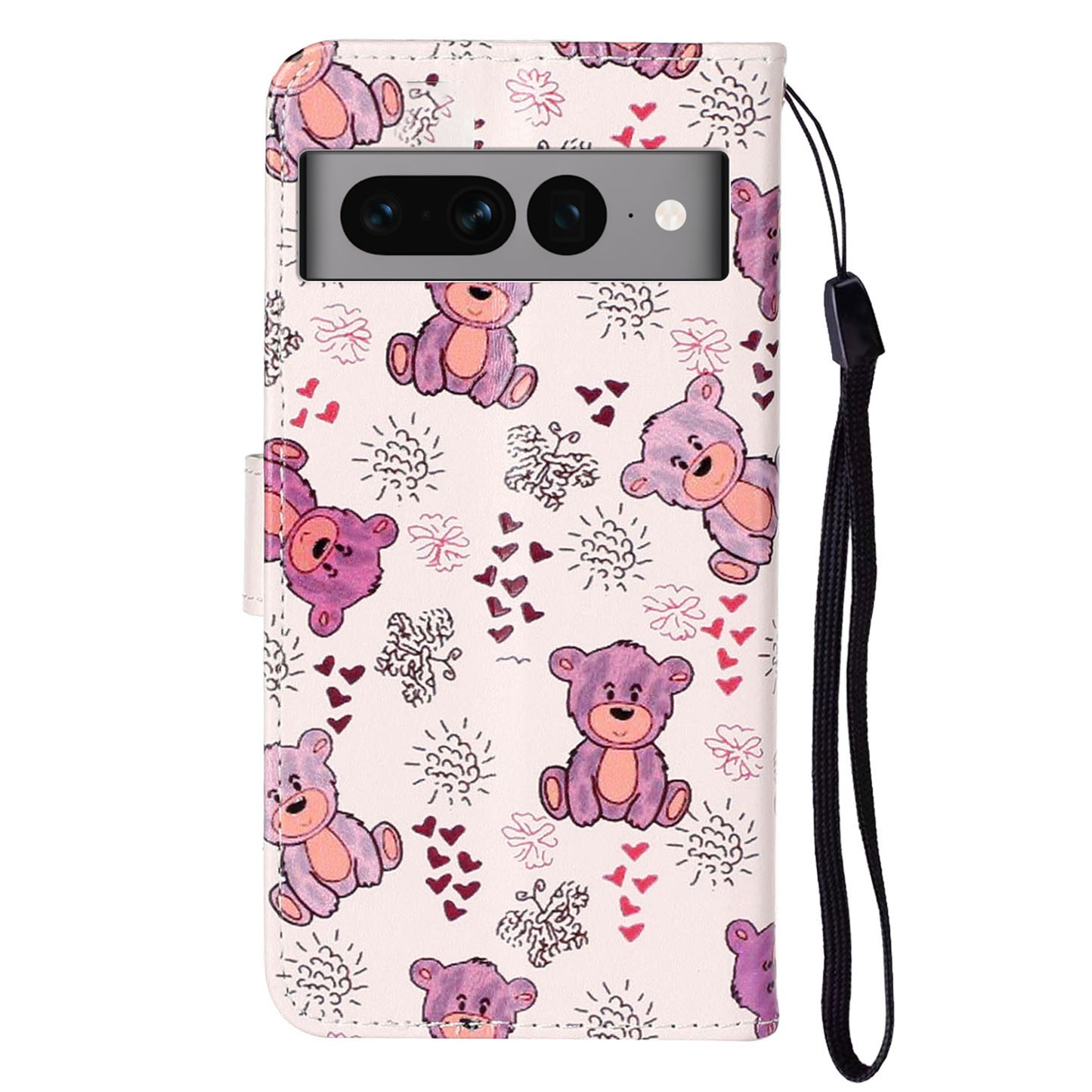 For Google Pixel 7 Pro 5G Pattern Printing Leather Wallet Cover Flip Stand Drop-proof Phone Case