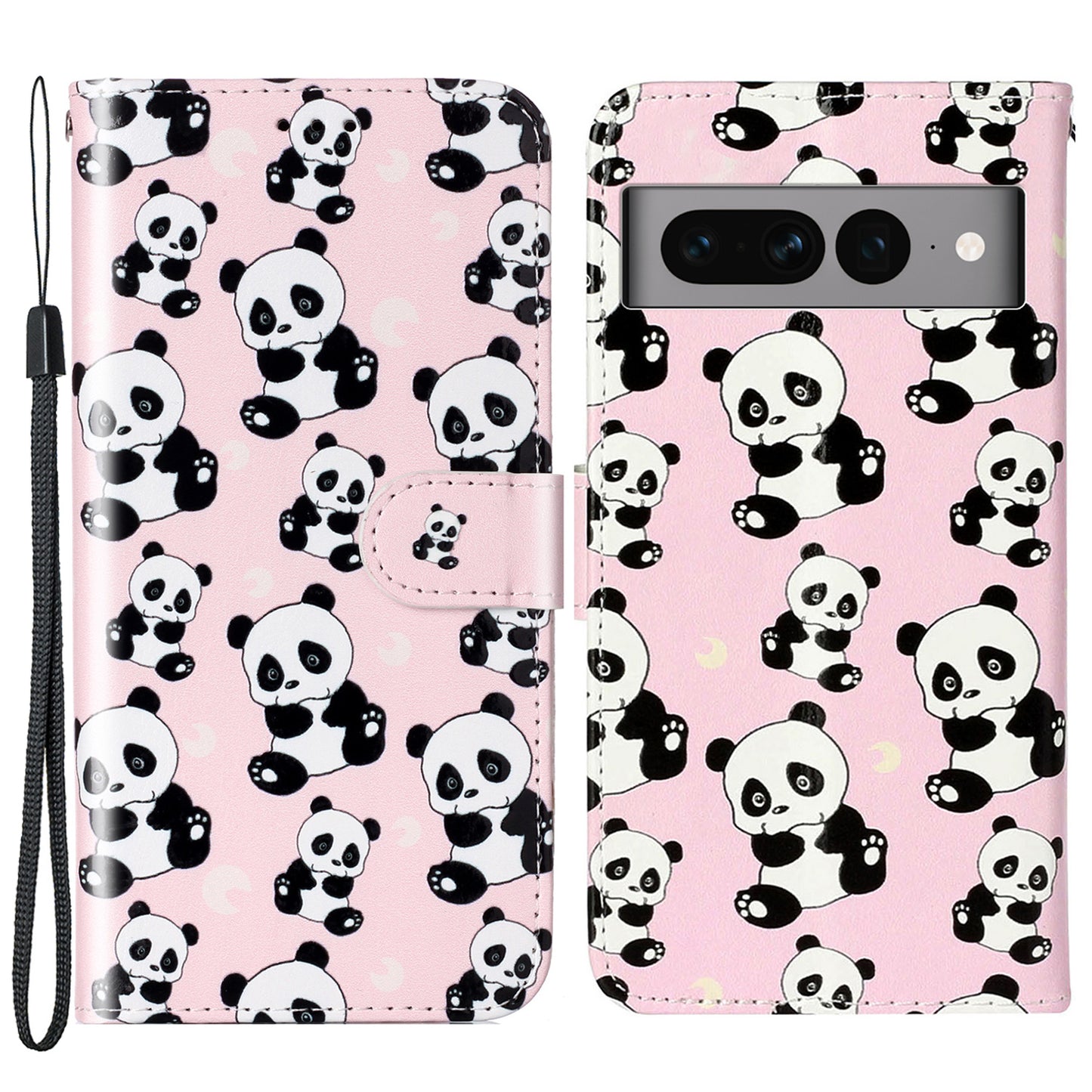 For Google Pixel 7 Pro 5G Pattern Printing Leather Wallet Cover Flip Stand Drop-proof Phone Case