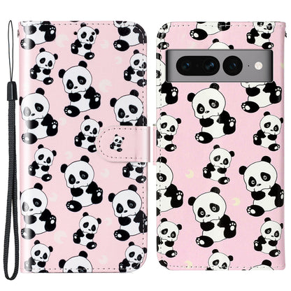 For Google Pixel 7 Pro 5G Pattern Printing Leather Wallet Cover Flip Stand Drop-proof Phone Case