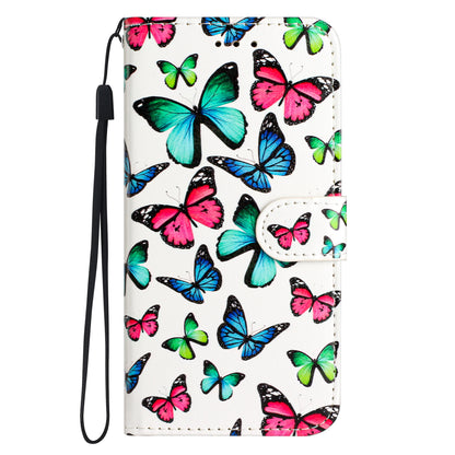 For Google Pixel 6 Pro 5G Wallet Phone Case Pattern Printing PU Leather Stand Flip Cover with Strap
