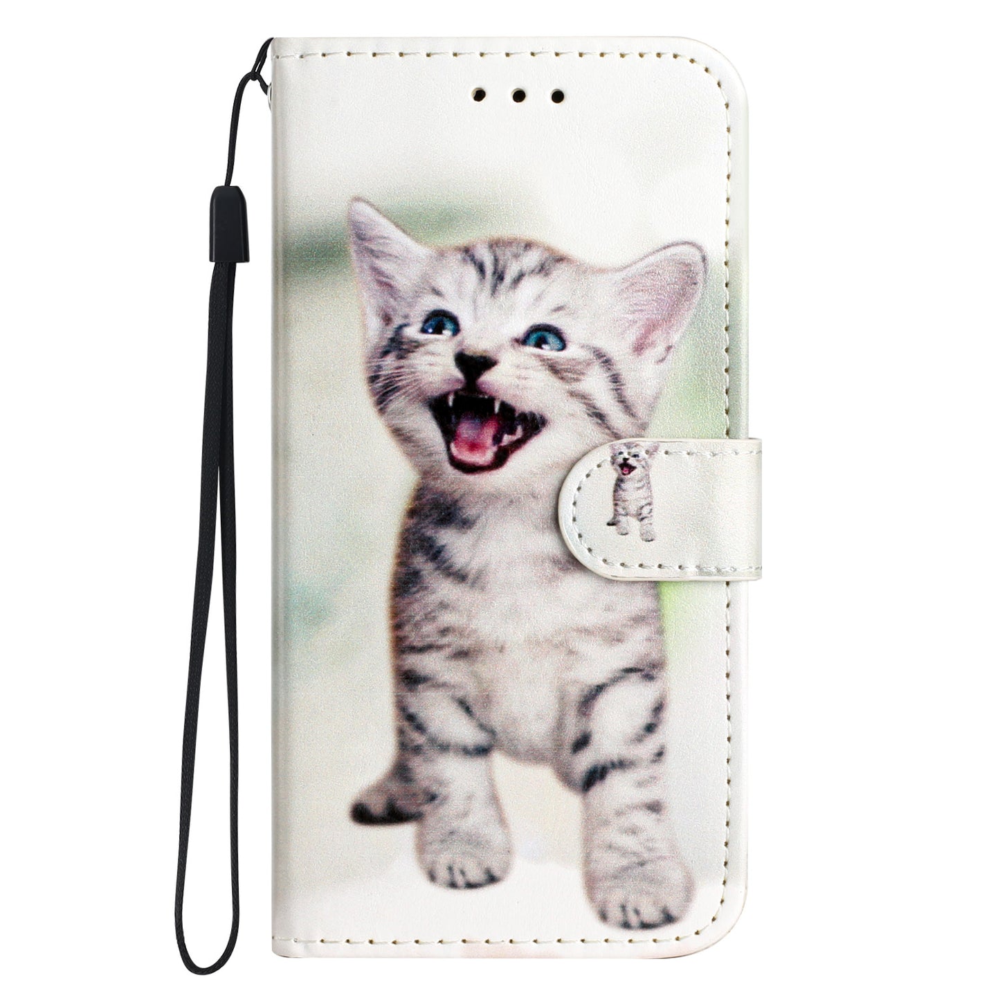 For Google Pixel 6 Pro 5G Wallet Phone Case Pattern Printing PU Leather Stand Flip Cover with Strap