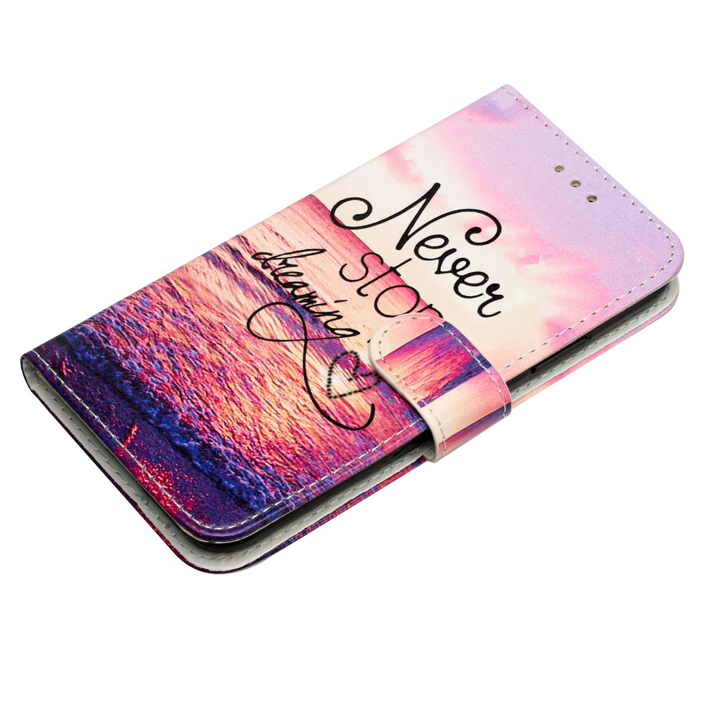 For Google Pixel 6 Pro 5G Wallet Phone Case Pattern Printing PU Leather Stand Flip Cover with Strap