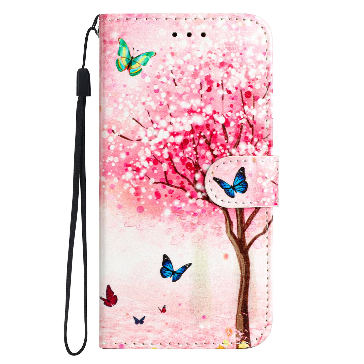 For Google Pixel 6 Pro 5G Wallet Phone Case Pattern Printing PU Leather Stand Flip Cover with Strap