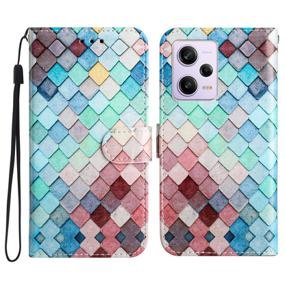 For Xiaomi Poco X5 Pro 5G / Redmi Note 12 Pro Speed 5G / Note 12 Pro 5G Pattern Printing Phone Case PU Leather Wallet Stand Cover