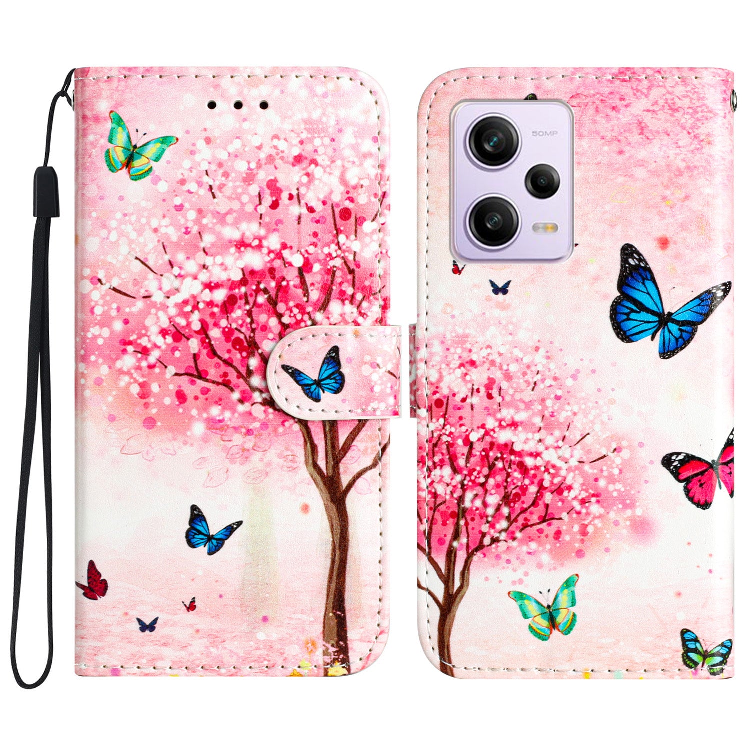 For Xiaomi Poco X5 Pro 5G / Redmi Note 12 Pro Speed 5G / Note 12 Pro 5G Pattern Printing Phone Case PU Leather Wallet Stand Cover