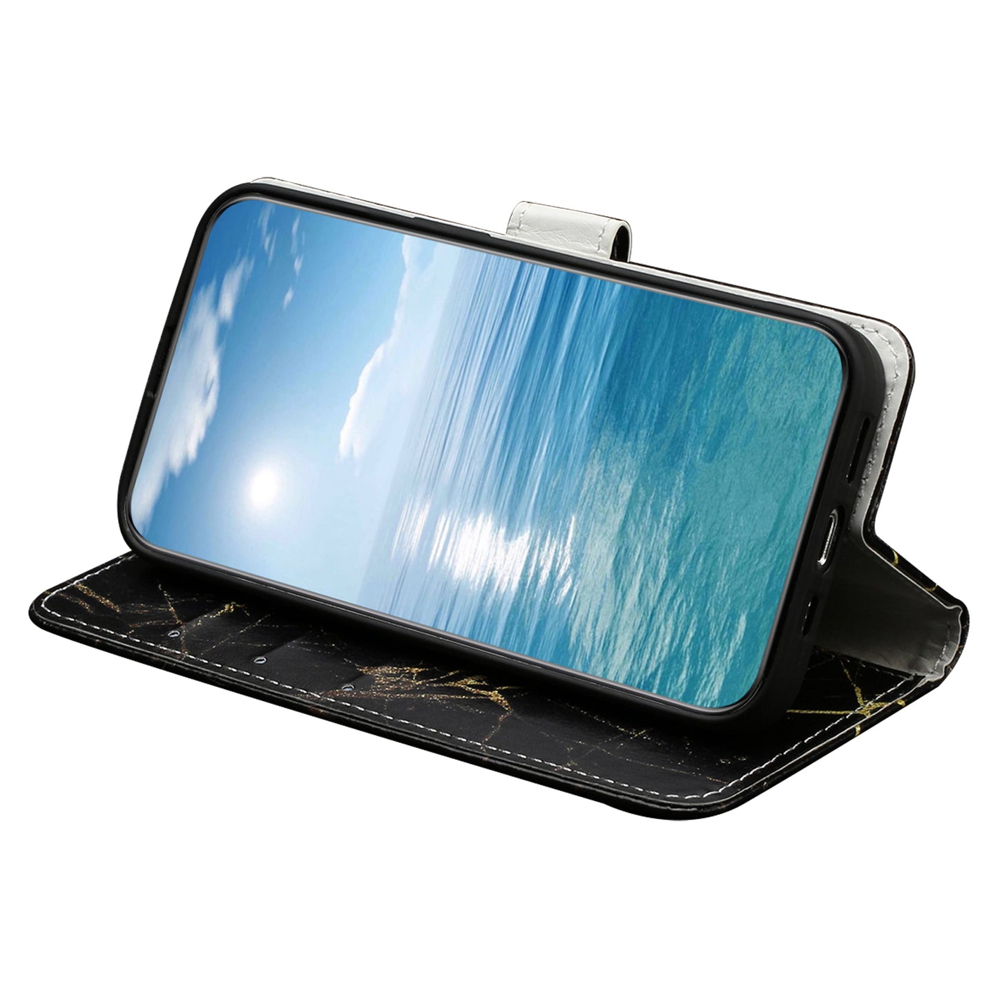Phone Case for Xiaomi Redmi Note 12 5G (China) / (India) / (Global) / Poco X5 5G , PU Leather Pattern Printing Stand Flip Wallet Cover