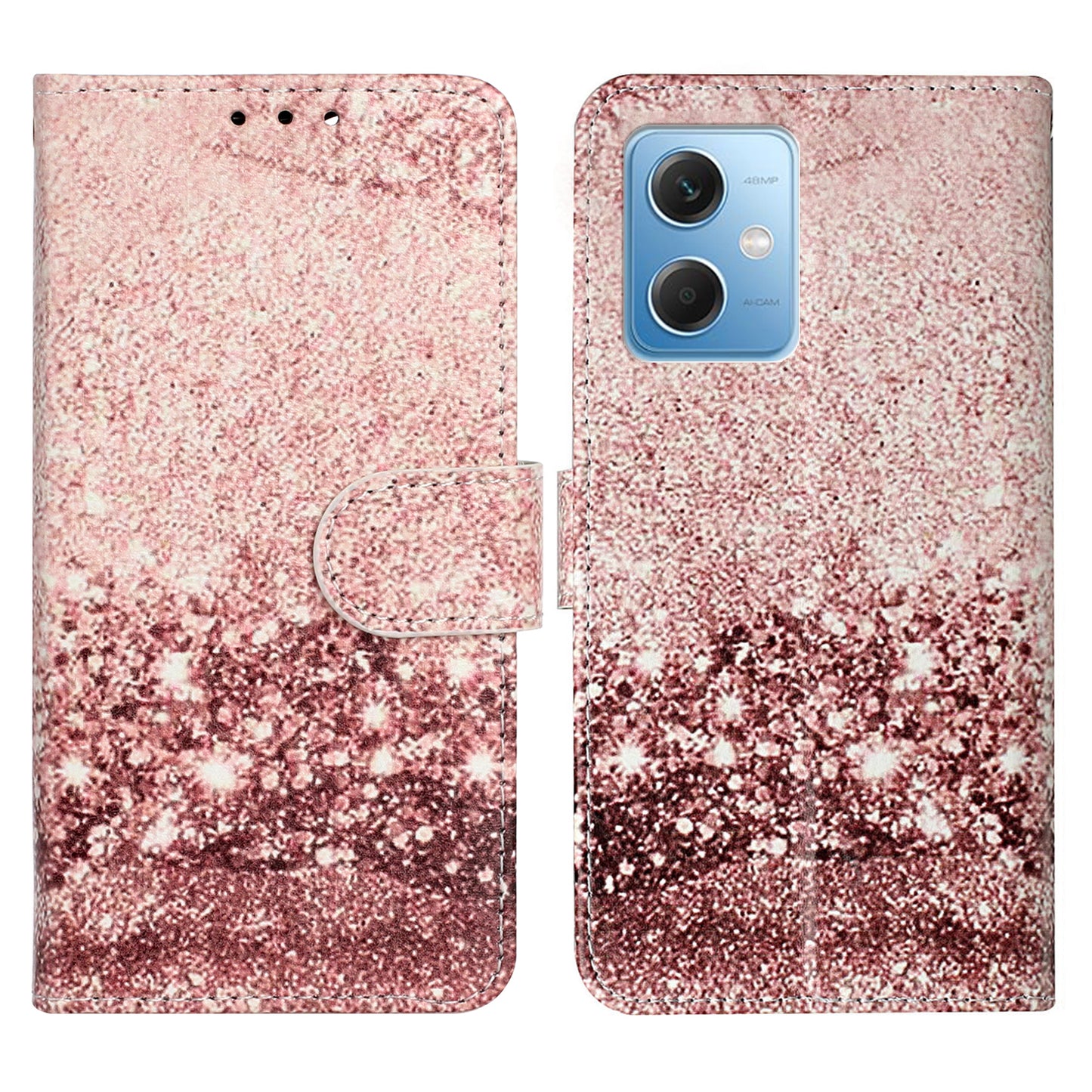 Phone Case for Xiaomi Redmi Note 12 5G (China) / (India) / (Global) / Poco X5 5G , PU Leather Pattern Printing Stand Flip Wallet Cover