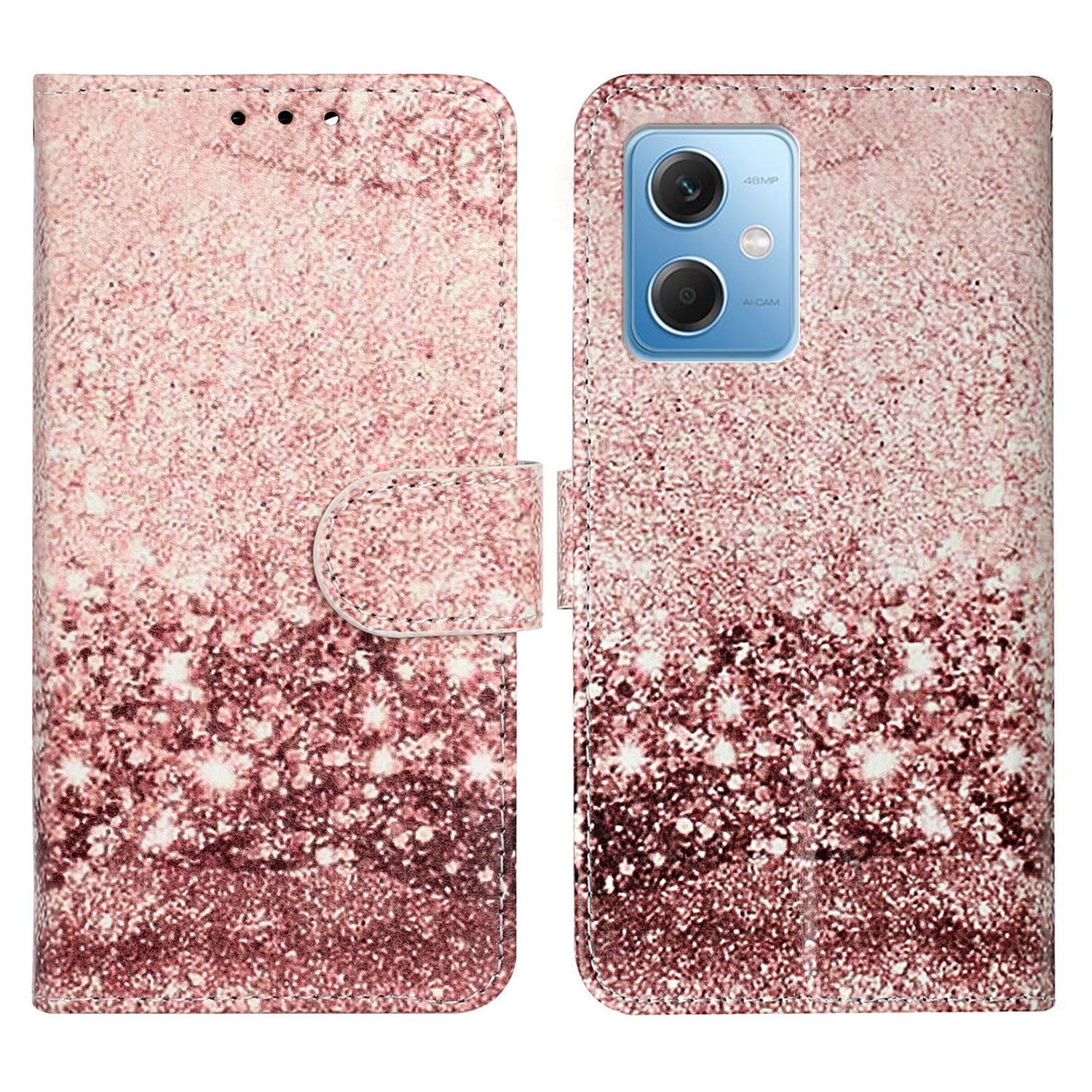 Phone Case for Xiaomi Redmi Note 12 5G (China) / (India) / (Global) / Poco X5 5G , PU Leather Pattern Printing Stand Flip Wallet Cover
