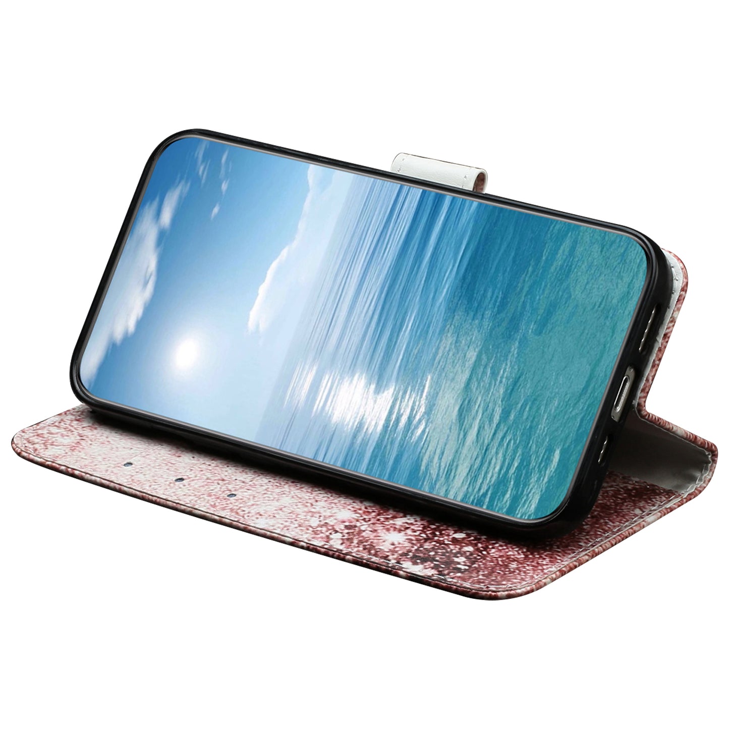 Phone Case for Xiaomi Redmi Note 12 5G (China) / (India) / (Global) / Poco X5 5G , PU Leather Pattern Printing Stand Flip Wallet Cover