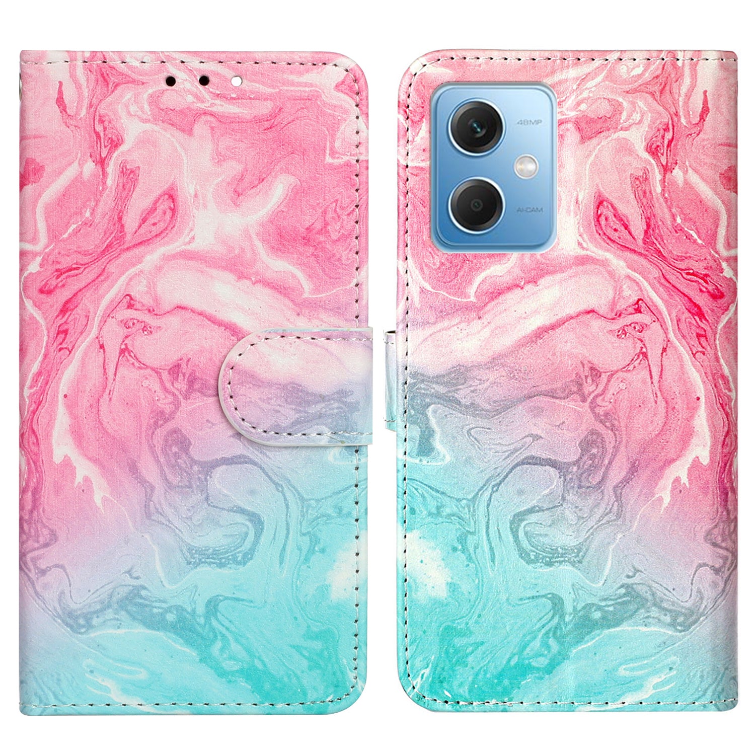 Phone Case for Xiaomi Redmi Note 12 5G (China) / (India) / (Global) / Poco X5 5G , PU Leather Pattern Printing Stand Flip Wallet Cover