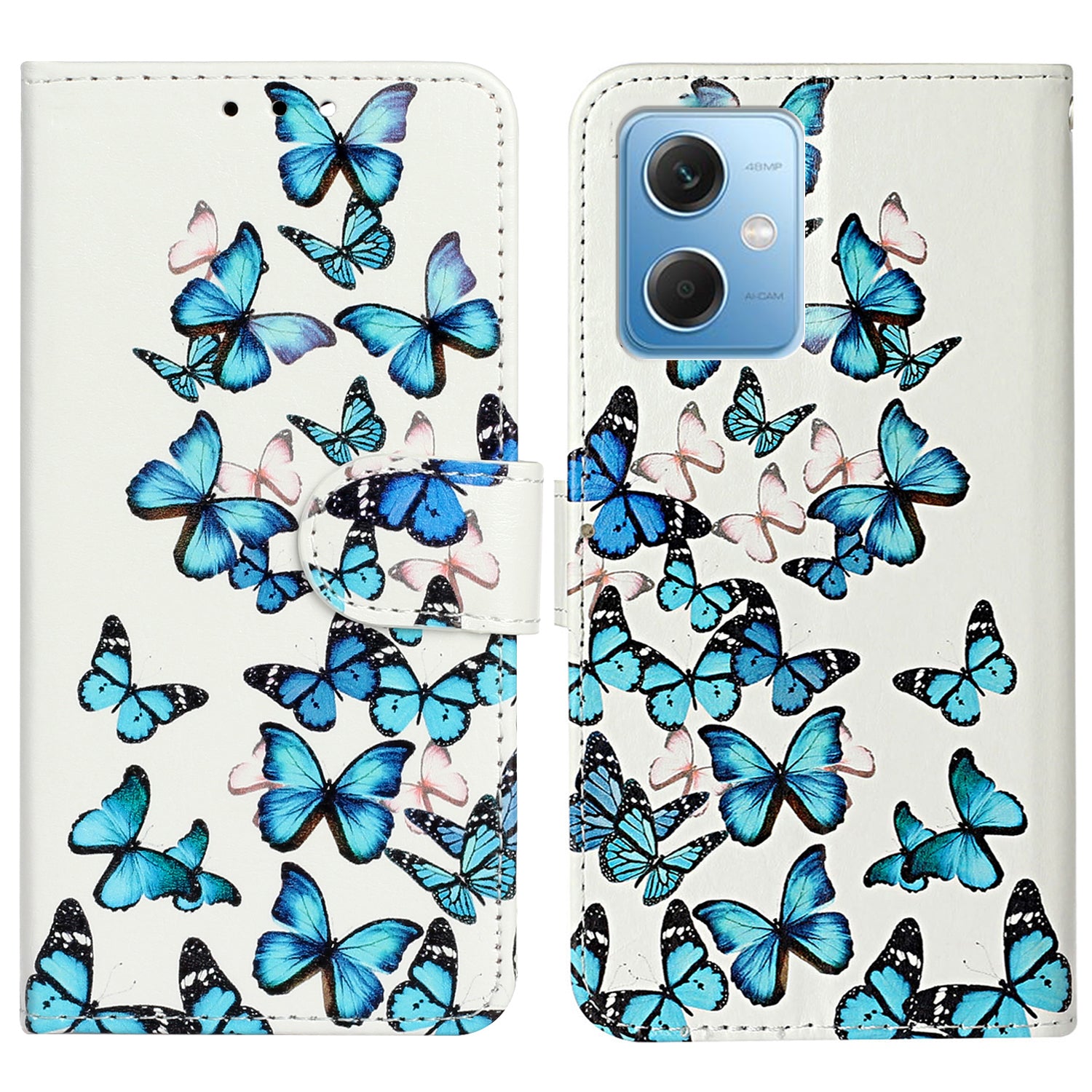 Phone Case for Xiaomi Redmi Note 12 5G (China) / (India) / (Global) / Poco X5 5G , PU Leather Pattern Printing Stand Flip Wallet Cover