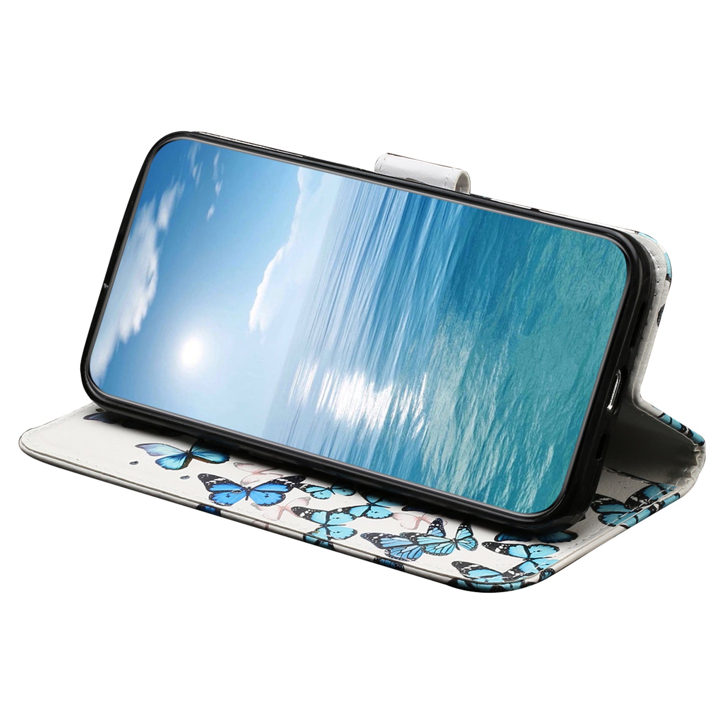 Phone Case for Xiaomi Redmi Note 12 5G (China) / (India) / (Global) / Poco X5 5G , PU Leather Pattern Printing Stand Flip Wallet Cover