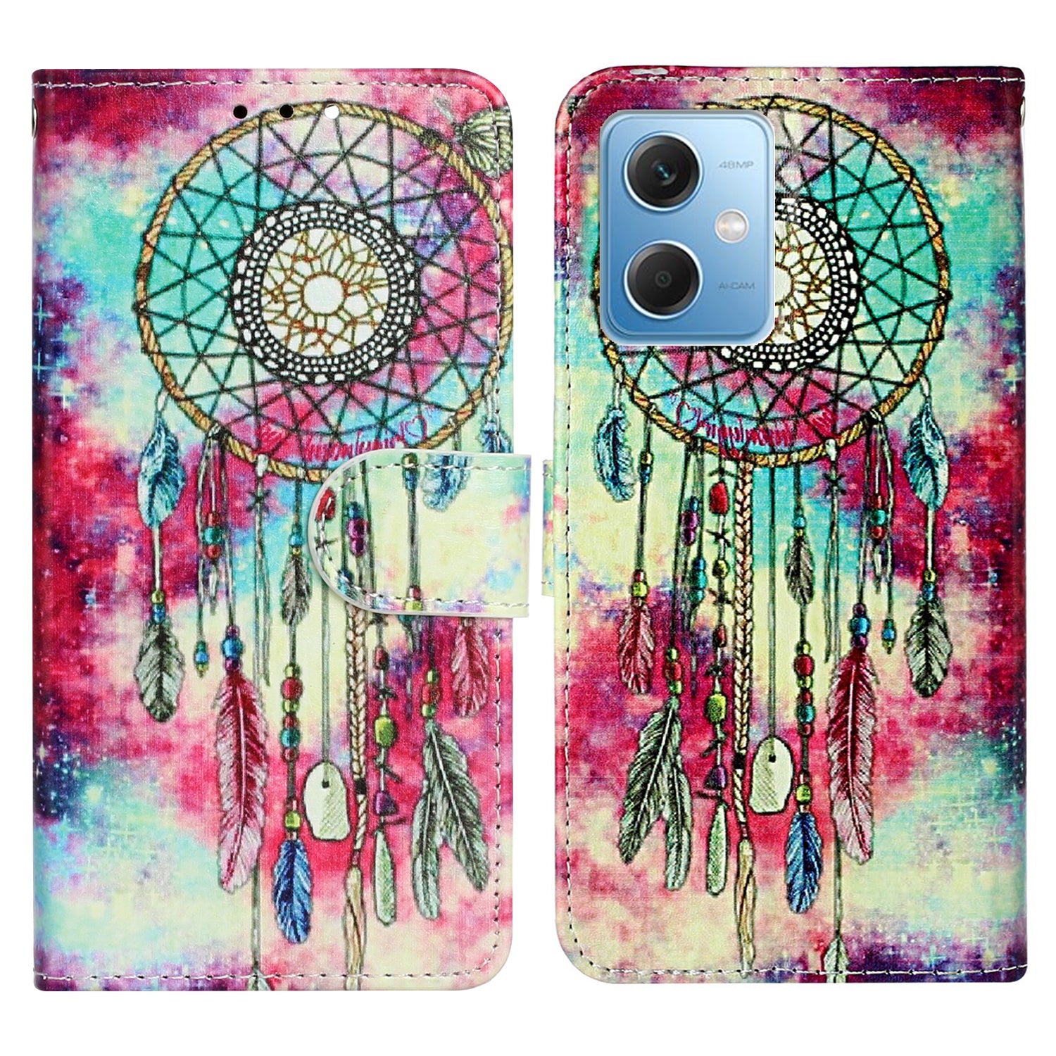 Phone Case for Xiaomi Redmi Note 12 5G (China) / (India) / (Global) / Poco X5 5G , PU Leather Pattern Printing Stand Flip Wallet Cover