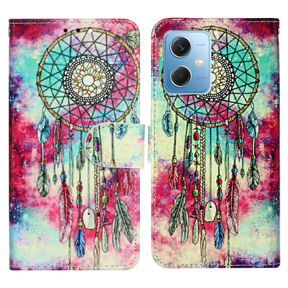 Phone Case for Xiaomi Redmi Note 12 5G (China) / (India) / (Global) / Poco X5 5G , PU Leather Pattern Printing Stand Flip Wallet Cover