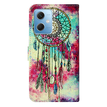 Phone Case for Xiaomi Redmi Note 12 5G (China) / (India) / (Global) / Poco X5 5G , PU Leather Pattern Printing Stand Flip Wallet Cover