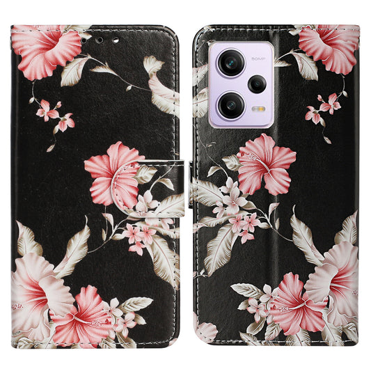 For Xiaomi Redmi Note 12 Pro 5G / Note 12 Pro Speed 5G / Poco X5 Pro 5G Leather Phone Case Pattern Printing Flip Wallet Stand Cover