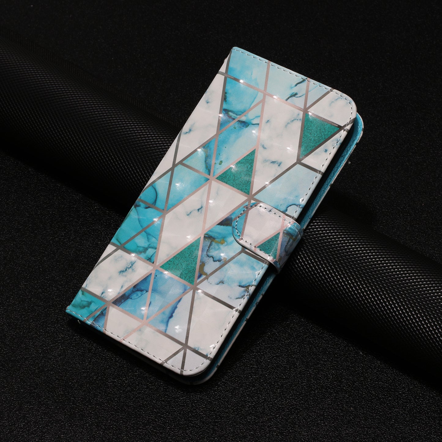 For Sony Xperia 10 V Phone Case 3D Pattern Printing Flip Stand PU Leather Wallet Drop-proof Cover with Strap