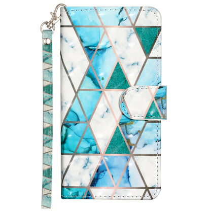 For Sony Xperia 10 V Phone Case 3D Pattern Printing Flip Stand PU Leather Wallet Drop-proof Cover with Strap
