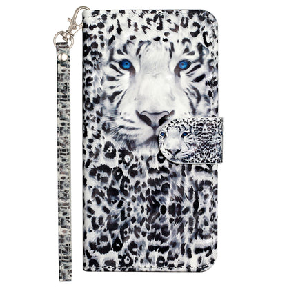 For Sony Xperia 10 V Phone Case 3D Pattern Printing Flip Stand PU Leather Wallet Drop-proof Cover with Strap