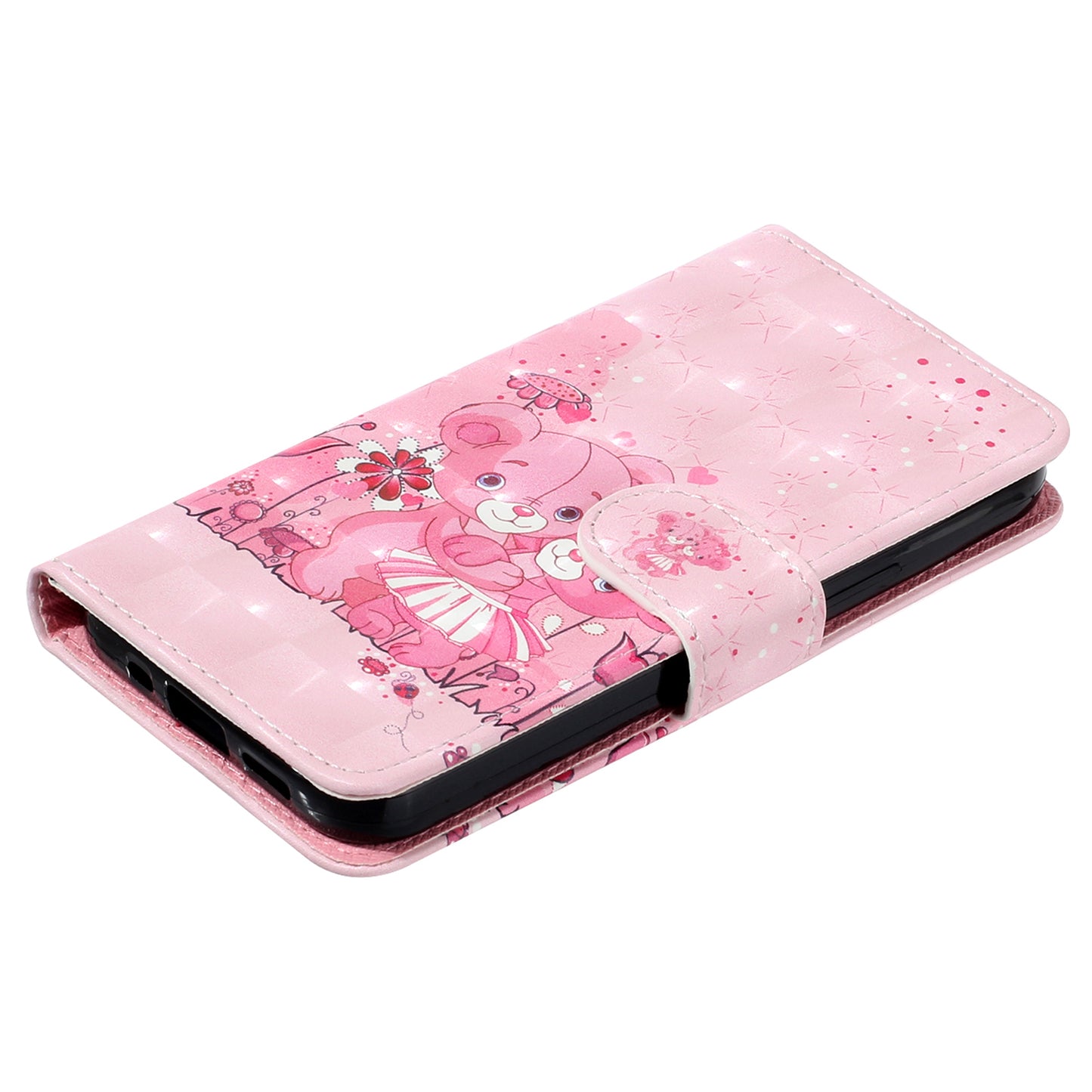 For Sony Xperia 10 V Phone Case 3D Pattern Printing Flip Stand PU Leather Wallet Drop-proof Cover with Strap